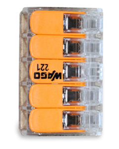 Connecting clamp universal Wago 221 5x0.14-4mm²